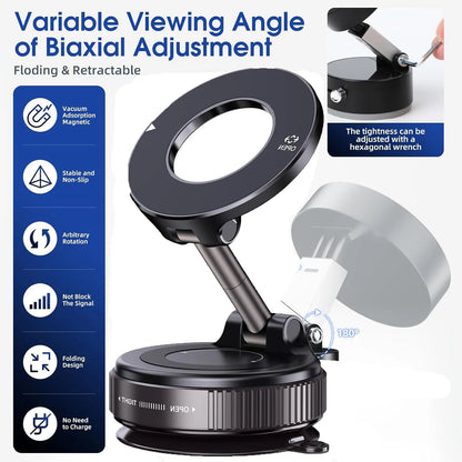 Magnetic Suction Cup Phone Mount for Magsafe 360°