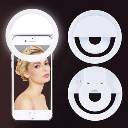 LED Selfie Ring Light with Phone Clip