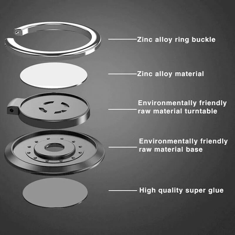 Finger Ring Holder Stand Grip 360 Rotating For Mobile Phone