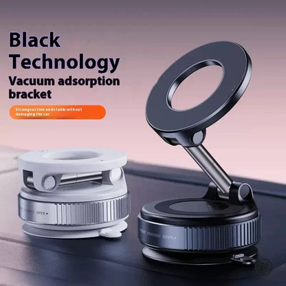Strong Magnetic Car Phone Holder Foldable Design 360° Adjustable Vacuum Mount