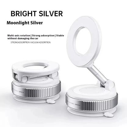 Strong Magnetic Car Phone Holder Foldable Design 360° Adjustable Vacuum Mount