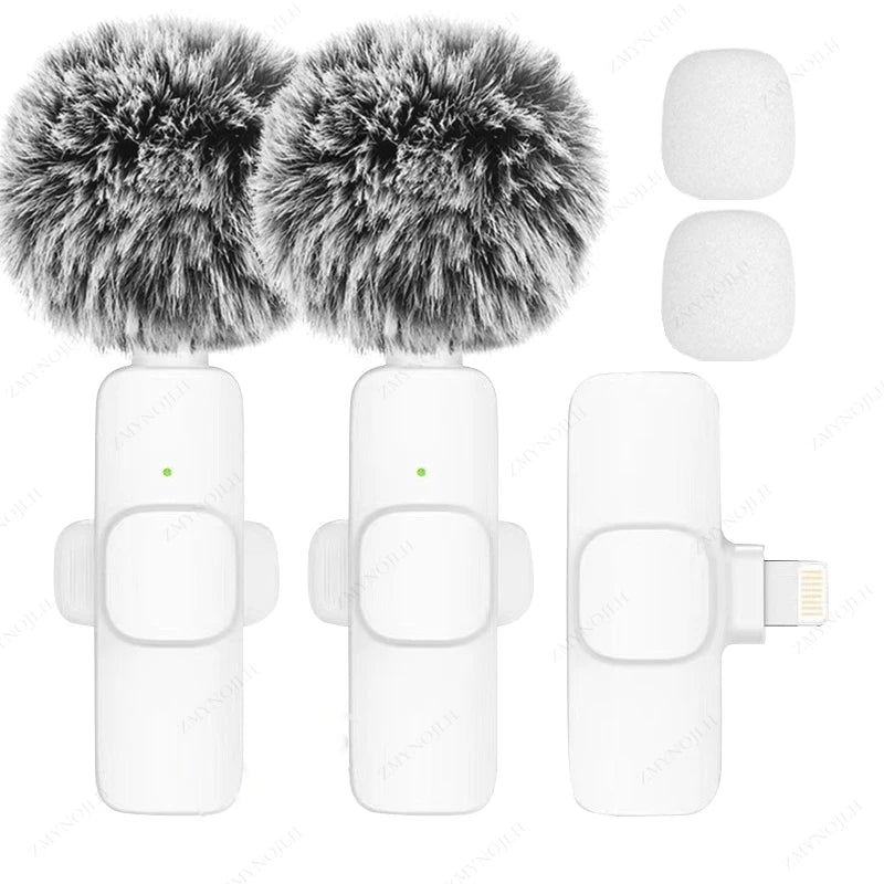 Wireless Lavalier Portable Microphone for iPhone Android PC Camera Live Gaming Phone
