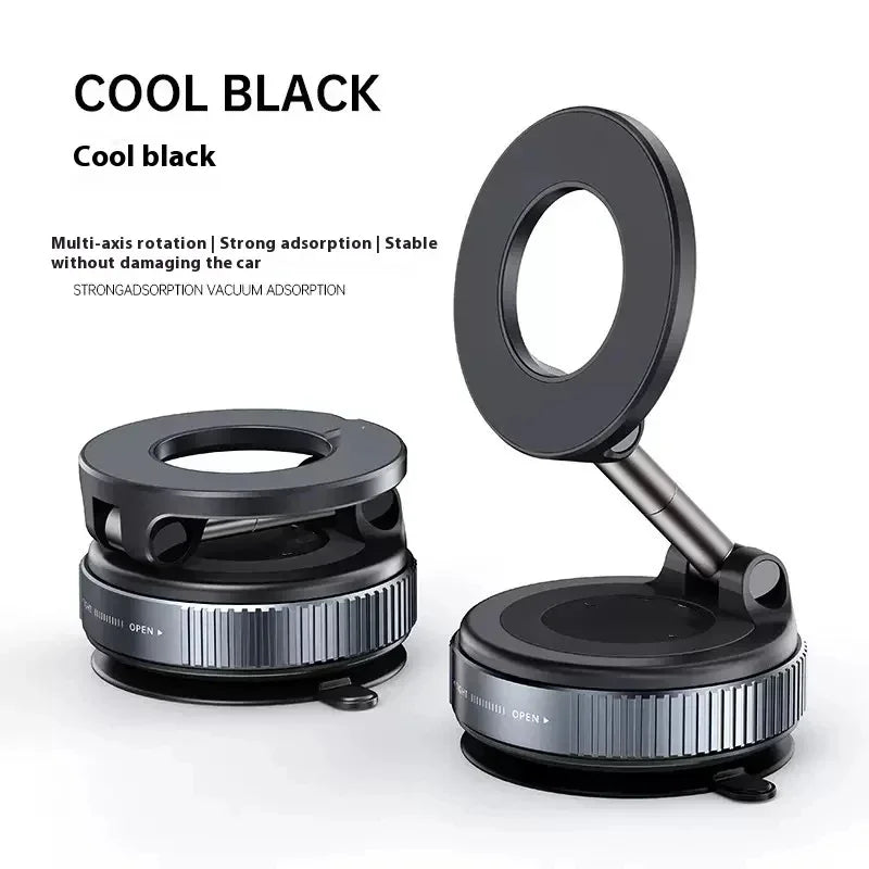 Strong Magnetic Car Phone Holder Foldable Design 360° Adjustable Vacuum Mount