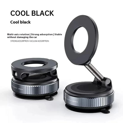 Strong Magnetic Car Phone Holder Foldable Design 360° Adjustable Vacuum Mount
